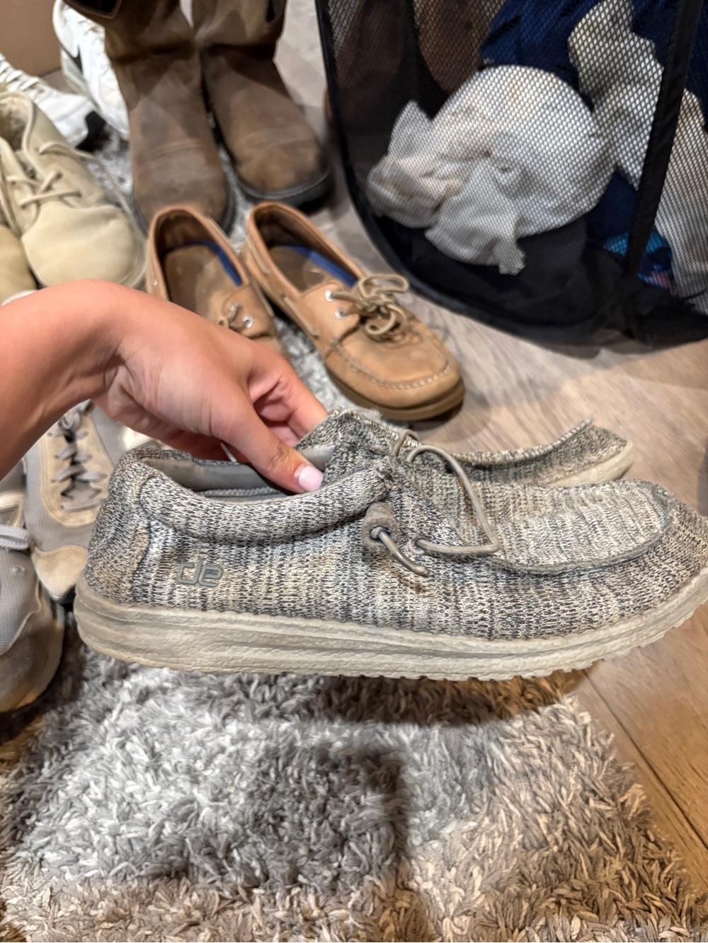 Hey Dude mens size 8 grey